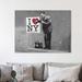 Wrought Studio™ 'I Love NY Doctor II' Graphic Art Print on Wrapped Canvas in Gray | 12 H x 16 W x 1.5 D in | Wayfair