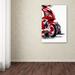 Red Barrel Studio® 'Red Scooter' Print on Wrapped Canvas in Red/White | 19 H x 12 W x 2 D in | Wayfair RBRS1499 39245758