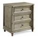 Rosdorf Park Delahunt 3 Drawer Nightstand Wood in Gray | 31 H x 30 W x 19 D in | Wayfair ROSP2325 39316263