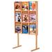 Rebrilliant Matas Magazine Rack Wood/Plastic in Brown | 53 H x 30 W x 16 D in | Wayfair REBR4583 43470172