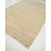 White 60 x 0.5 in Area Rug - Continental Rug Company Handwoven Jute Bleached Area Rug Jute & Sisal | 60 W x 0.5 D in | Wayfair A3025