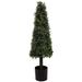 Charlton Home® Artificial Deluxe Cone Floor Boxwood Topiary in Pot Liner Plastic | 39 H x 10 W x 10 D in | Wayfair F962E90C55FD448DA20FF18914347388