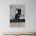 Wrought Studio™ Rat by Banksy - Wrapped Canvas Graphic Art Print Canvas in Black/Gray | 18 H x 12 W x 1.5 D in | Wayfair