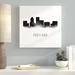 Ebern Designs 'Portland Watercolour' Graphic Art Print in Canvas in Black/White | 12 H x 12 W x 1.5 D in | Wayfair 67A06576ACEA493D97B9D64AEA46758C