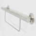 Seachrome Lifestyle & Wellness Newport Wall-Mount 30" Grab Bar w/ Towel Bar Metal in Gray | 6.375 H x 1.25 D in | Wayfair GW-3930-QCR-SS