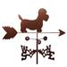 SWEN Products Rivas Dandie Dinmont Weathervane Metal/Steel in Brown/Gray | 30 H x 21 W x 15.5 D in | Wayfair 1231-Garden