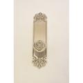 BRASS Accents Fleur De Lis Plate Passage Door Knob Brass in Gray | 12.75 H x 3 W in | Wayfair D04-K324A-MLT-619