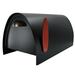 Spira Mailbox Spira Post Mounted Mailbox Steel in Black | 10 H x 10 W x 20.5 D in | Wayfair SPA-M006BLK