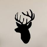 Loon Peak® Peloquin Mounted Buck Head Wall Decal Vinyl in Black | 24 H x 14 W in | Wayfair 1800A9C0F95148BAA7263BE0FD4AF723