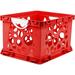 Storex Industries Crate Classroom Stackable Cubby Bin Plastic in Red | 10.75 H x 16.5 W x 13.5 D in | Wayfair STX61456U03C