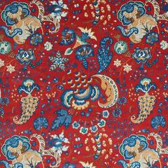 Schumacher Majorelle Velvet Fabric in Red | 51.5 W in | Wayfair 179421