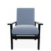 Telescope Casual Wexler Patio Chair w/ Cushions Plastic in Gray/Blue/Black | 38 H x 29.5 W x 31 D in | Wayfair 5W7842A01