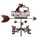 SWEN Products Ari NCAA Weathervane Metal/Steel in Brown/Gray | 25.5 H x 14 W x 4 D in | Wayfair 1854-Side