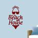 Sweetums Wall Decals "Welcome to the Beach House" Wall Decal Vinyl in Red | 36 H x 22 W in | Wayfair 2067Cranberry