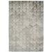 Gray 24 x 0.67 in Area Rug - Corrigan Studio® Roy Geometric Hand-Knotted Ivory/Area Rug Viscose/Wool | 24 W x 0.67 D in | Wayfair STSS8540 45363007
