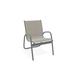 Latitude Run® Gardenella Stacking Patio Dining Armchair Sling in Gray | 34 H x 24 W x 28.5 D in | Wayfair 9E5DC3513C3E4E6E85C0AC6C7F2DD698