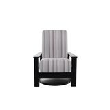 Telescope Casual Leeward Swivel Recliner Patio Chair w/ Cushions Plastic in Red/Gray/Black | 39 H x 33 W x 35 D in | Wayfair 869869901