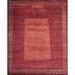 Orange 96 x 0.25 in Area Rug - Samad Rugs Plateau Geometric Hand-Knotted Wool Red/Area Rug Wool | 96 W x 0.25 D in | Wayfair Mont Ross 8 X 10