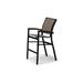 Telescope Casual Bazza Stacking Patio Dining Chair Sling in Black | 43.5 H x 26.5 W x 26.5 D in | Wayfair Z19875301