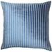 The Pillow Collection Maaike Striped Throw Pillow Down/Feather/Polyester in Blue/Navy | 22 H x 22 W x 5 D in | Wayfair P22-D-71095-NAVY-R56P44