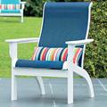 Telescope Casual Sling Adirondack Chair Plastic/Resin in Gray/Brown | 38.5 H x 30.75 W x 29.5 D in | Wayfair 9A7T31001