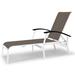 Red Barrel Studio® Hinch Marine Grade Sling Reclining Chaise Lounge Metal in White | 39 H x 31 W x 65.5 D in | Outdoor Furniture | Wayfair