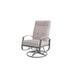 Red Barrel Studio® Hinch Swivel Patio Chair w/ Cushions in Gray | 43 H x 27.25 W x 35.75 D in | Wayfair C27F8799D65A40FC8F7D0080692563EB
