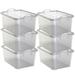 Life Story Clear Stackable Closet & Storage Box 34 Quart Containers Plastic | 16.9 H x 23.3 W x 12.3 D in | Wayfair CS-50