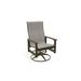 Telescope Casual Leeward MGP Sling Dining Swivel Rocker Metal/Sling in Brown | 38.5 H x 29 W x 28.5 D in | Outdoor Dining | Wayfair 945J87801