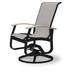 Red Barrel Studio® Hinch Swivel Patio Dining Chair Sling in Black | 39 H x 27.5 W x 28.5 D in | Wayfair E4EF3BA3CFB24528B8773039D5EB7E55