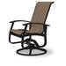 Red Barrel Studio® Hinch Swivel Patio Dining Chair Sling in Black | 39 H x 27.5 W x 28.5 D in | Wayfair E82E5B215ADD4D9687D28AD09AFF2401