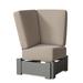 Winston Porter Cherin Patio Chair w/ Cushions Plastic in Gray | 38.5 H x 34.5 W x 34.5 D in | Wayfair 8AEEB65379A14E56868DEDF706EF2711