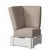 Winston Porter Cherin Patio Chair w/ Cushions Plastic in White | 38.5 H x 34.5 W x 34.5 D in | Wayfair FEDCB7A321BB469FA0EAF4479BEF9634