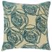 The Pillow Collection Ilaria Floral Bedding Sham Polyester | 26 H x 20 W in | Wayfair STD-MER-M9181-TEAL-A5930P8L3R