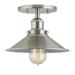 Breakwater Bay Gravette 1-Light 8.25" Semi Flush Mount Metal in Gray | 8.25 H x 8.25 W x 8.25 D in | Wayfair TRNT1276 37990823