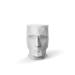 Vondom Adan Plastic Decorative Stool Plastic in Gray/White | 16.5 H x 11 W x 16.25 D in | Wayfair 49066-WHITE