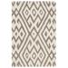 White 24 x 0.63 in Indoor Area Rug - Dakota Fields Oldroyd Geometric Handmade Tufted Wool Ivory/Gray Area Rug Wool | 24 W x 0.63 D in | Wayfair