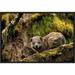 East Urban Home 'Eastern Tree Hyrax' Framed Photographic Print on Canvas in Brown/Green | 12 H x 18 W x 1.5 D in | Wayfair URBH4396 38221993