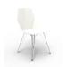 Vondom Faz Patio Dining Chair Plastic/Resin in White, Size 31.5 H x 19.75 W x 18.5 D in | Wayfair 54062-WHITE