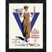 Global Gallery 'United War Work Campaign' by Treidler Framed Vintage Advertisement Canvas in Blue/Brown | 18 H x 14 W x 1.5 D in | Wayfair