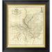 Global Gallery Map of the States of Illinois & Missouri, 1823 by Lewis C. Beck Framed Graphic Art on Canvas Paper | 20 H x 18 W x 1.5 D in | Wayfair