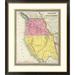 Global Gallery 'Oregon ' Upper California, 1847' by Samuel Augustus Mitchell Framed Graphic Art Paper in Pink/Yellow | Wayfair DPF-295636-16-296