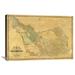 Global Gallery 'The County of Alameda California, 1857' by Horace A. Higley Graphic Art on Wrapped Canvas Canvas | 11 H x 16 W x 1.5 D in | Wayfair