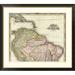 Global Gallery 'South America & West Indies, 1823' by Henry S. Tanner Framed Graphic Art Paper in Gray/Pink | 24 H x 26 W x 1.5 D in | Wayfair