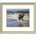 Global Gallery 'At the Beach' by Edward Henry Potthast Framed Painting Print Paper in Blue | 20 H x 24 W x 1.5 D in | Wayfair DPF-122273-1216-335