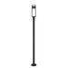 Mercury Row® Esquibel Black 1-Light Integrated LED Lamp Post (Full) Aluminium/Metal in Black/Gray | 95 H x 9 W x 9 D in | Wayfair
