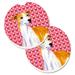 The Holiday Aisle® Hearts Love Car Coaster Ceramic | 2.5 H x 0.25 D in | Wayfair 5B3A50E583A14A0DB3A992939D690DA7