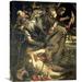 Global Gallery 'Conversion of St. Paul' by Caravaggio Painting Print on Wrapped Canvas in Black/Brown/Gray | 22 H x 17.81 W x 1.5 D in | Wayfair