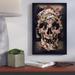 Wrought Studio™ Jungle Skull by Ali Gulec Graphic Art on Wrapped Canvas, Cotton in Black/Brown/Gray | 12" H x 8" W x 0.75" D | Wayfair