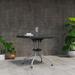 Wade Logan® Ashvath Pedestal Dining Table Plastic/Acrylic in Black | 29 H in | Wayfair VRKG7190 43246307